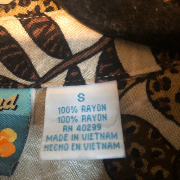 Women’s rayon Y2k bohemian beachy tropical vacation two piece lounge wear set - Picture 6 of 13